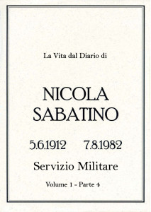 Sabatino Nicola_Diario_Volume_1_4_Servizio_Militare