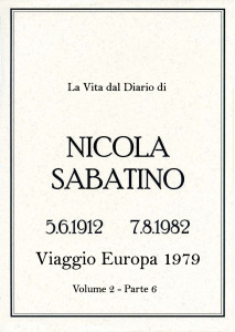 Sabatino Nicola_Diario_Volume_2_6_Europa_1979